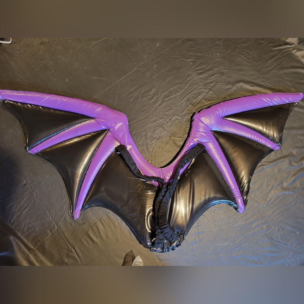 Purple and Black Bat Wings